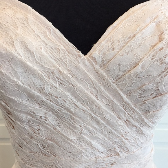 Pretty, Baby Pink, Lace Allure Bridals Dress - Picture 3 of 8